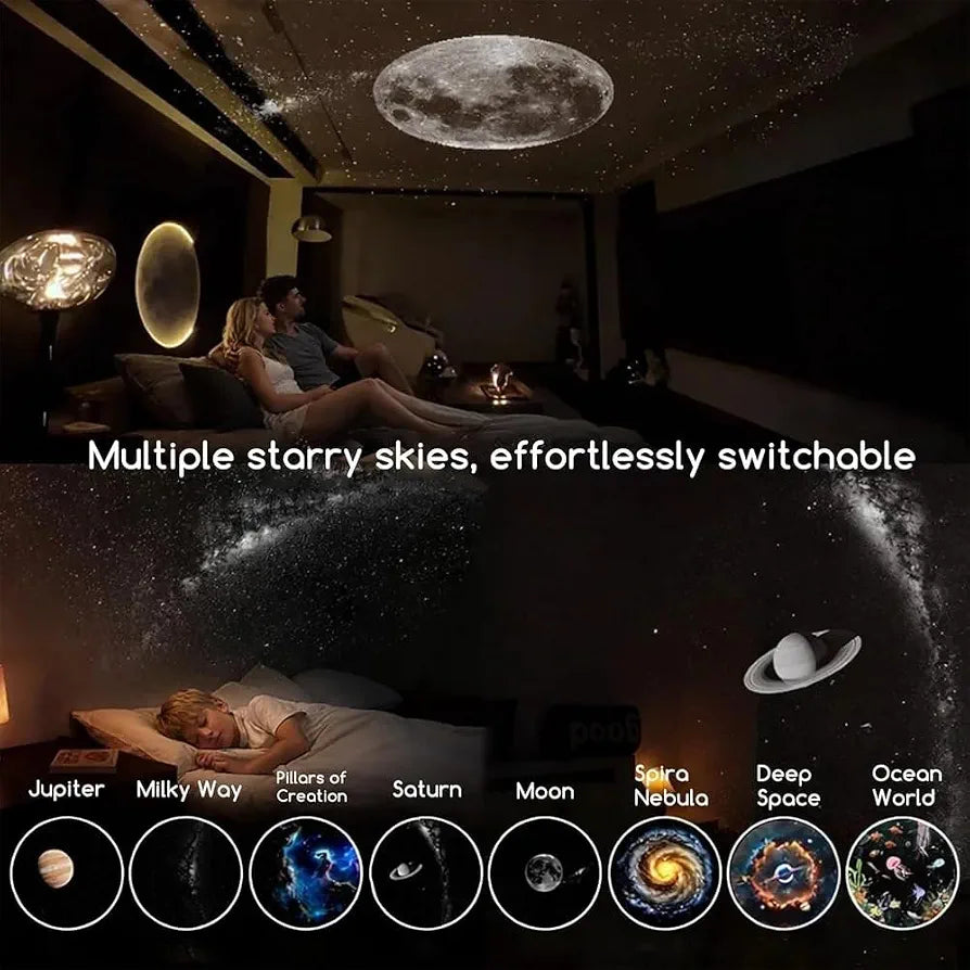 2-in-1 Galaxy Star Projector & Night Light
